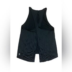 Lululemon Black Racerback Tank Top Split Back Lightweight Size Small (0705)